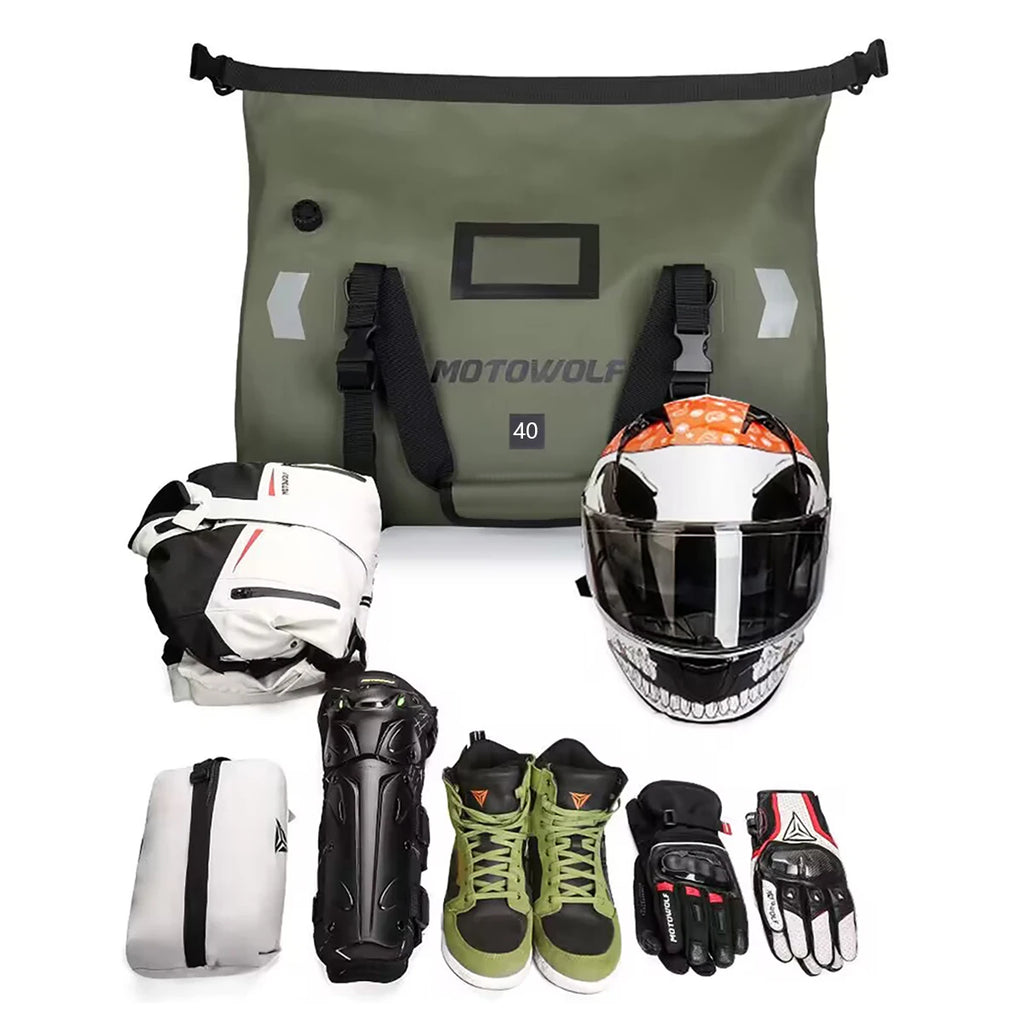 Waterproof Motorcycle Tail Bag — 20L, 40L or 66L