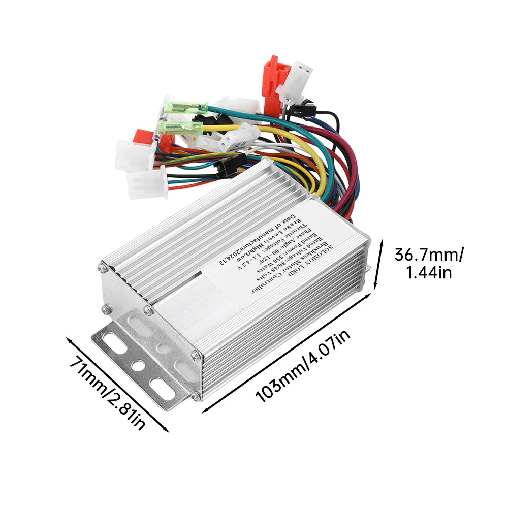 Electric Bicycle Accessories 36V/48V 350W Electric Bike15-18A Brushless DC Motor Controller For Electric Bicycle E-bike Scooter