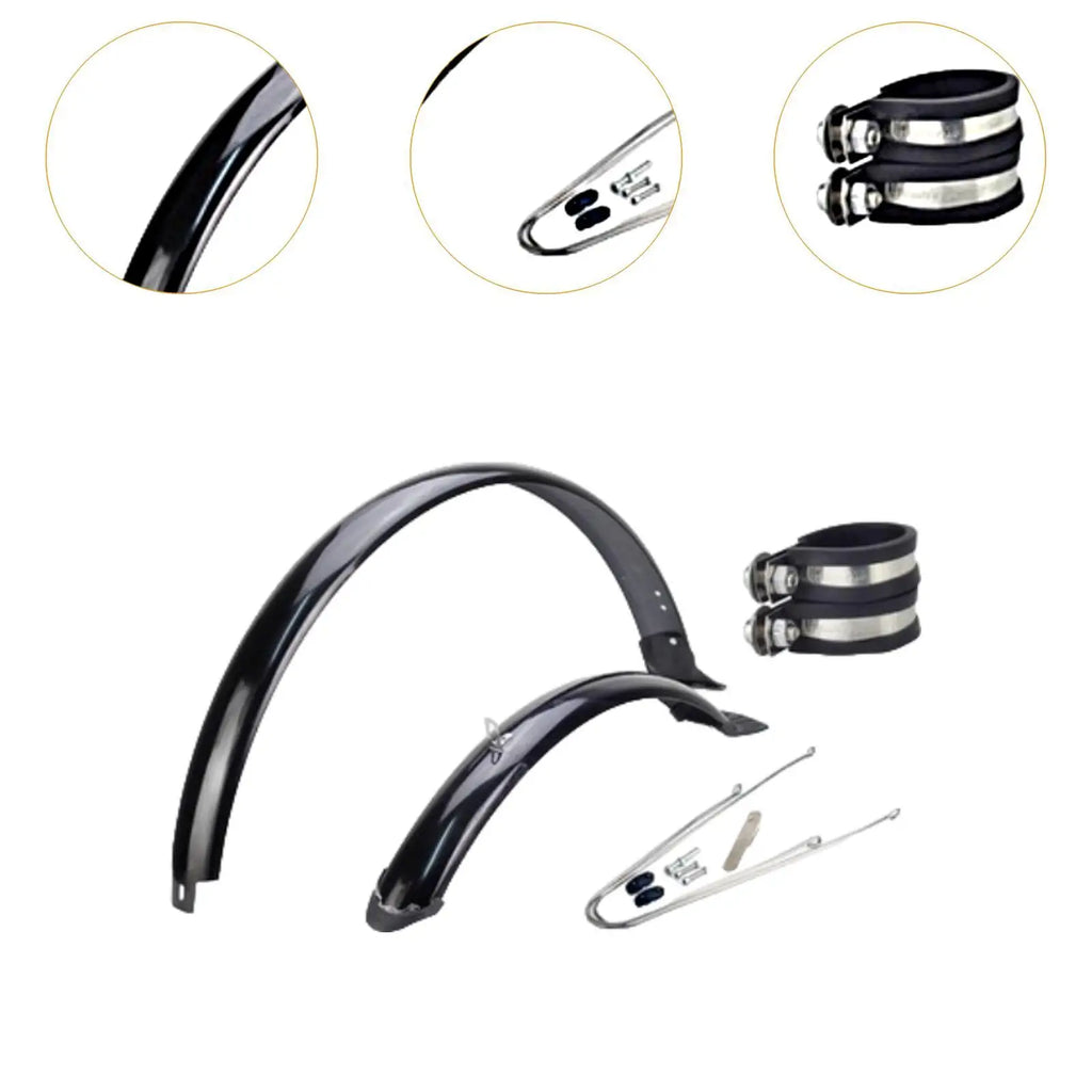 Mountain Bike Front and Rear Mudguard Set Waterproof Fenders for Road Bicycle Tire 29 Inch Wheel
