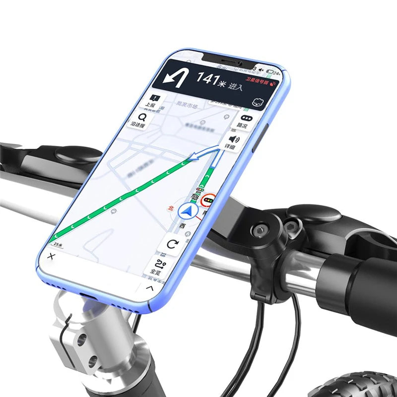 Motorcycle Bicycle Phone Holder Absorber Cellphone Stand Adjustable Bike Support MTB Handlebar Lock Anti-shake Damper Accessorie
