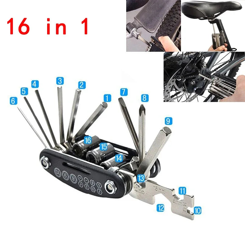 Portable Bicycle Repair Kit — Black