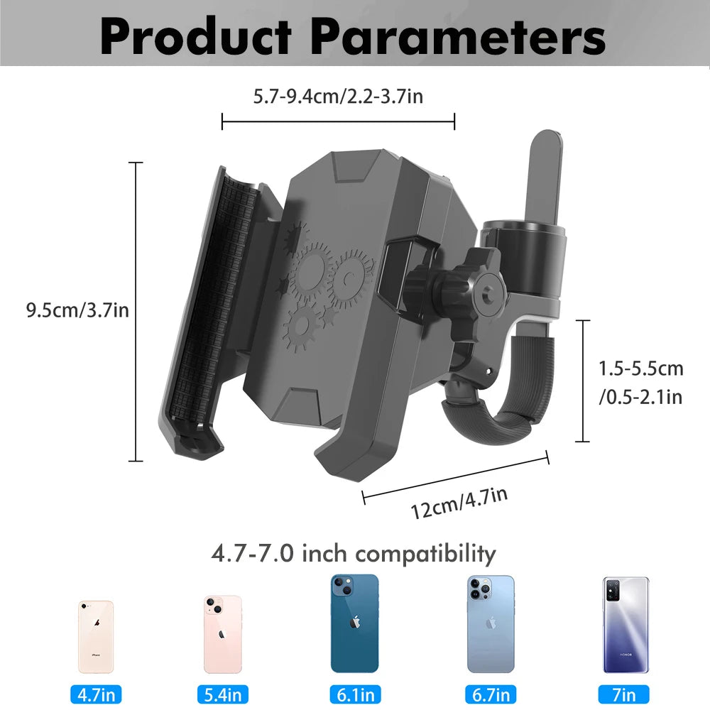 360° Bicycle & Golf Cart Phone Mount