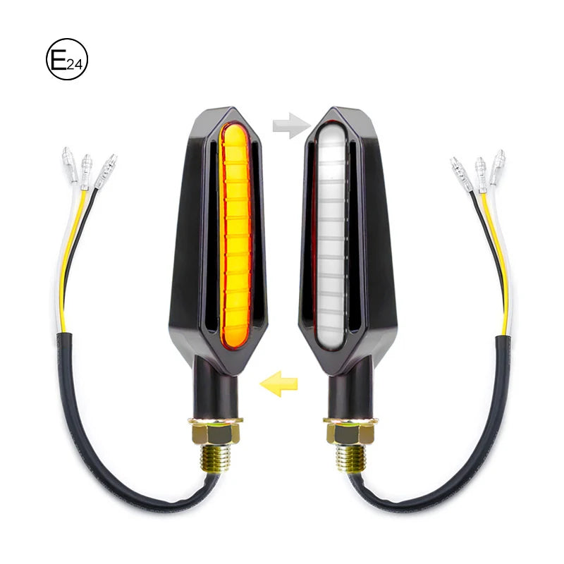 E-mark LED Motorcycle Turn Signal light Universal Indicators 12V Blinkers Lamp for KTM DUKE 125 1290 Super Duke R Ducati Monster