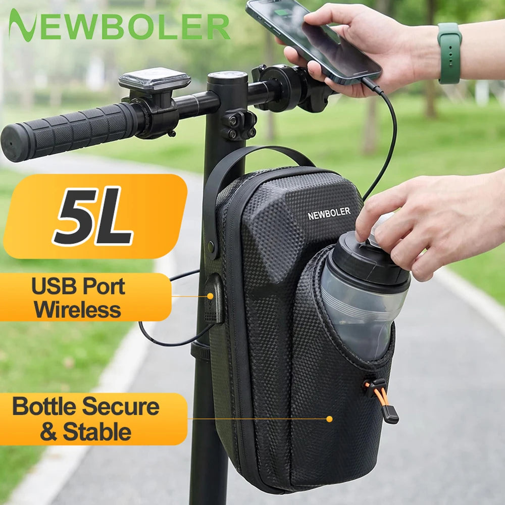Quick-Release 5L Scooter Bag with USB Port