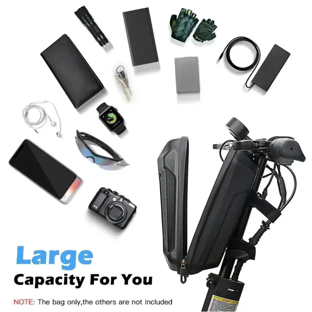 Scooter Bicycle Skateboard Waterproof Hard Shell Front Bag 3L/4L Big Capacity for Electric Cycling Phone Storage accessories