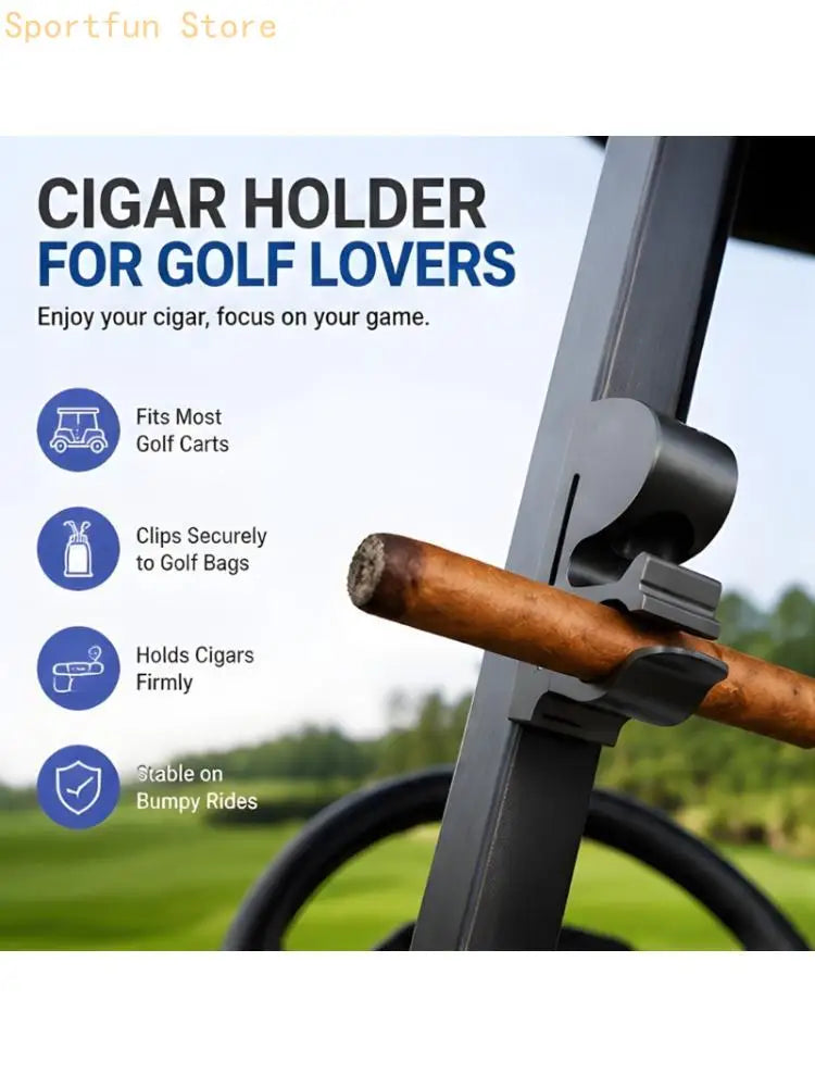 Golf Push Cart Holder Clip Metal Rest Mount for Rounds, Quick Tool-Free Mounting Near the Handle for Easy Access During Play