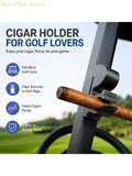 Golf Push Cart Holder Clip Metal Rest Mount for Rounds, Quick Tool-Free Mounting Near the Handle for Easy Access During Play