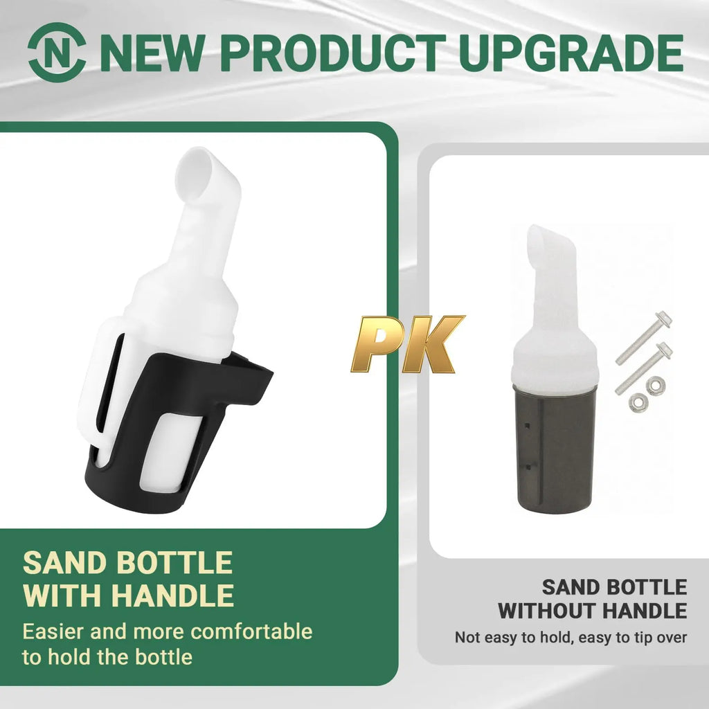 Drive-up Golf Cart Universal Sand Bottle, Divot Filler Sand Bottle with Rattle Proof Holder Suitable for EZGO, Club Car and Yama