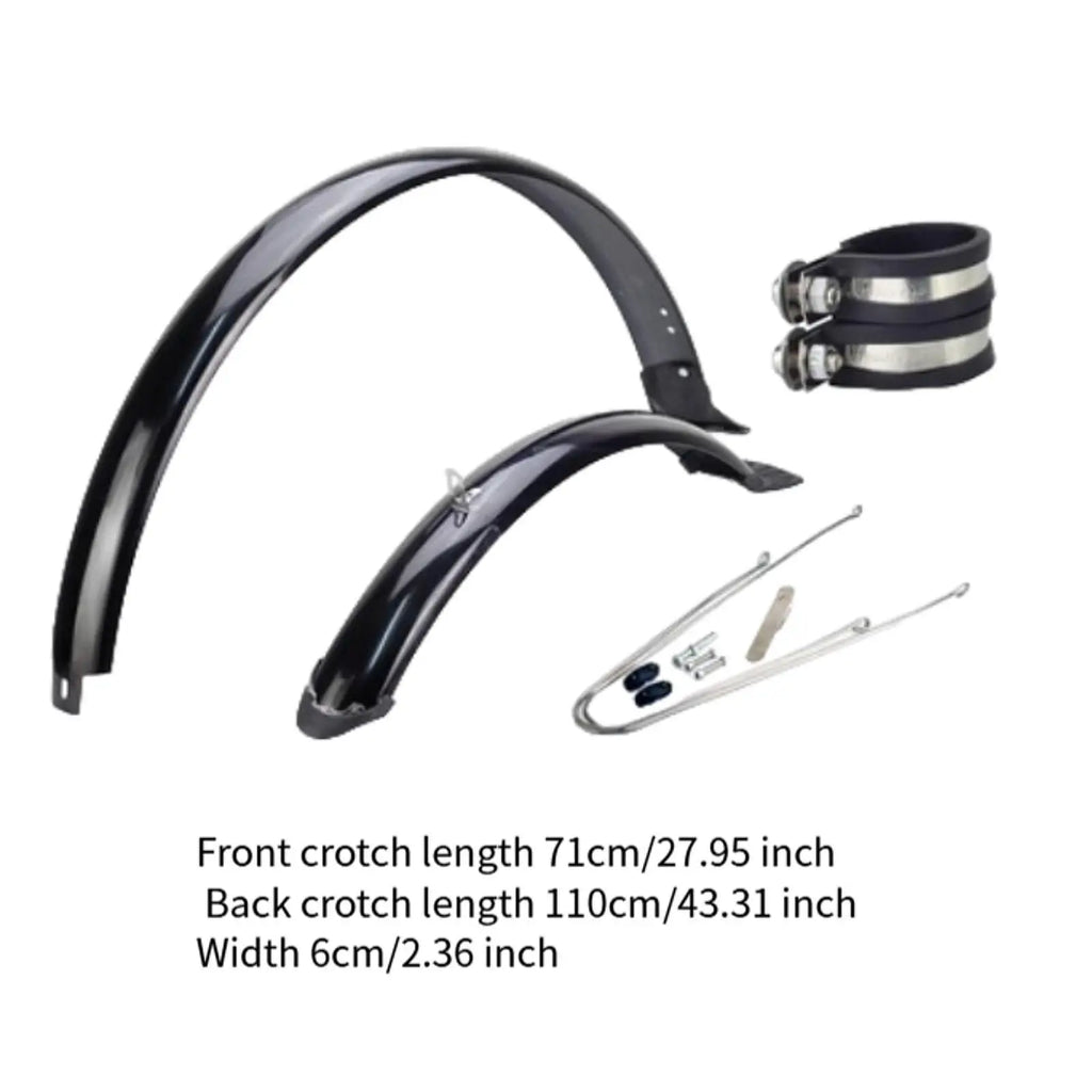 Mountain Bike Front and Rear Mudguard Set Waterproof Fenders for Road Bicycle Tire 29 Inch Wheel