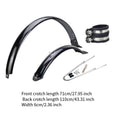 Mountain Bike Front and Rear Mudguard Set Waterproof Fenders for Road Bicycle Tire 29 Inch Wheel