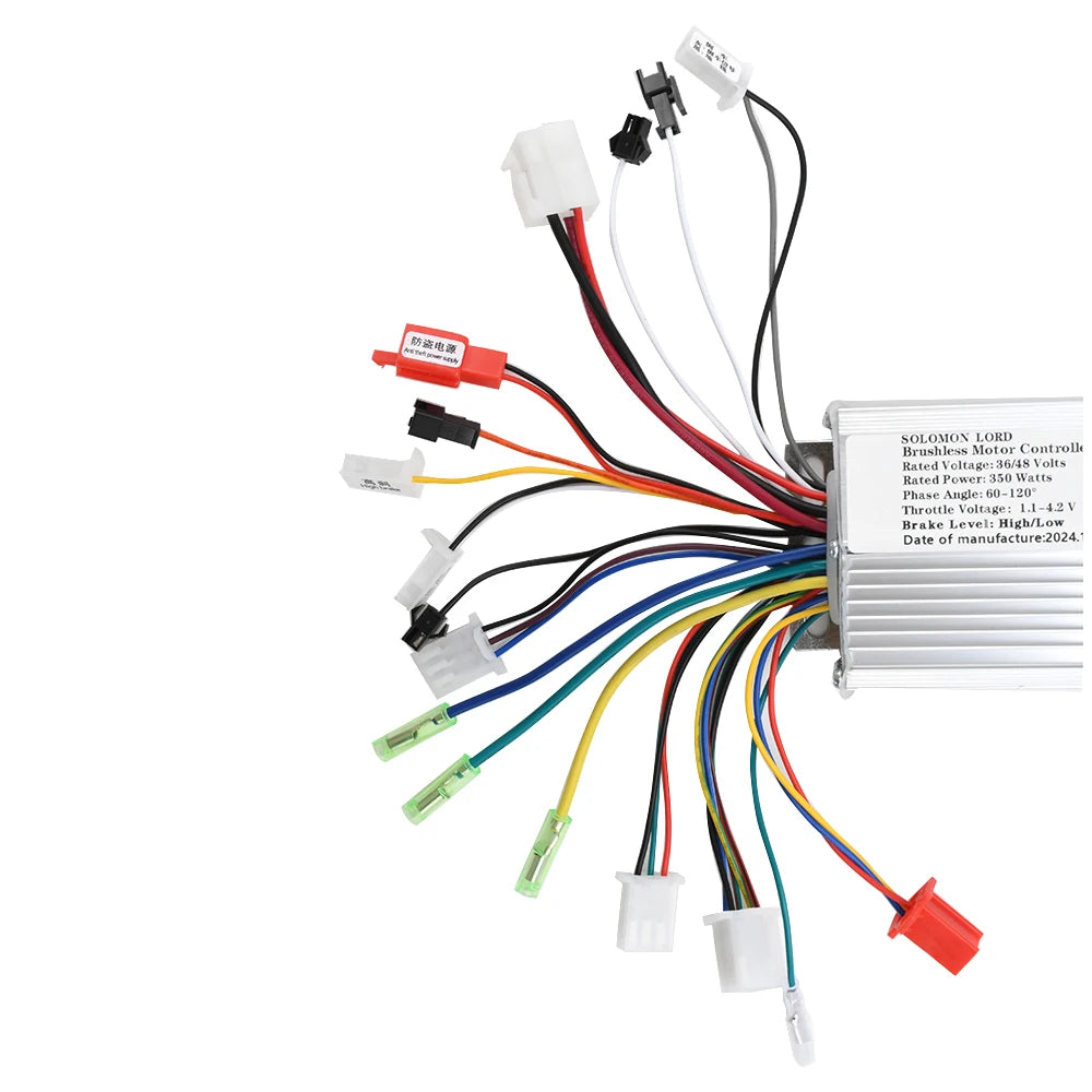 Electric Bicycle Accessories 36V/48V 350W Electric Bike15-18A Brushless DC Motor Controller For Electric Bicycle E-bike Scooter