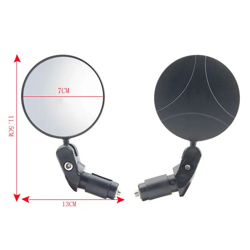 Wide-Angle Bicycle Rearview Mirror