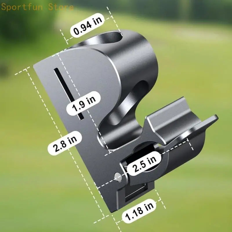 Golf Push Cart Holder Clip Metal Rest Mount for Rounds, Quick Tool-Free Mounting Near the Handle for Easy Access During Play