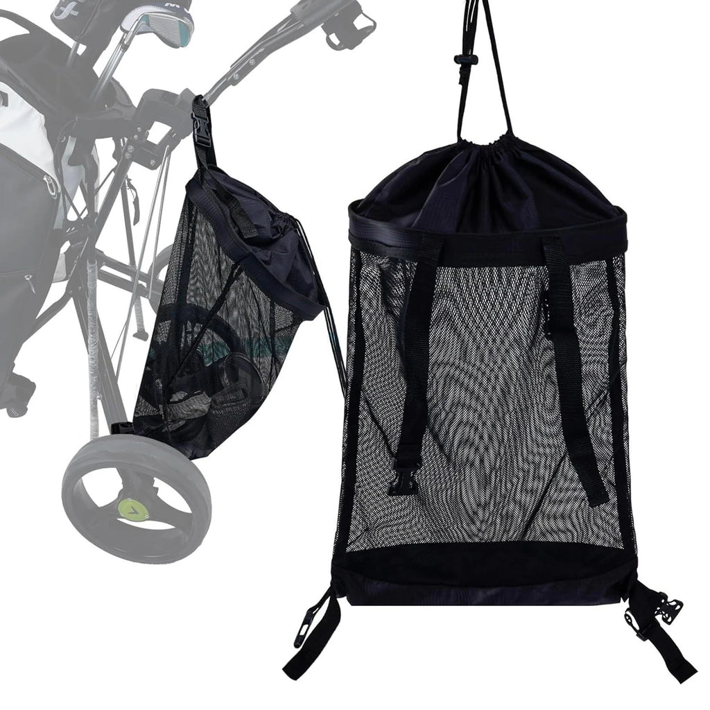 Trolley Net Bag Universal Golf Push Cart Mesh Bag Push Cart Organizer Golf Cart Back Storage Bag For Golf Gift Golf Accessories