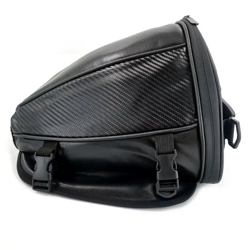 Motorcycle Rear Seat Bag — Black