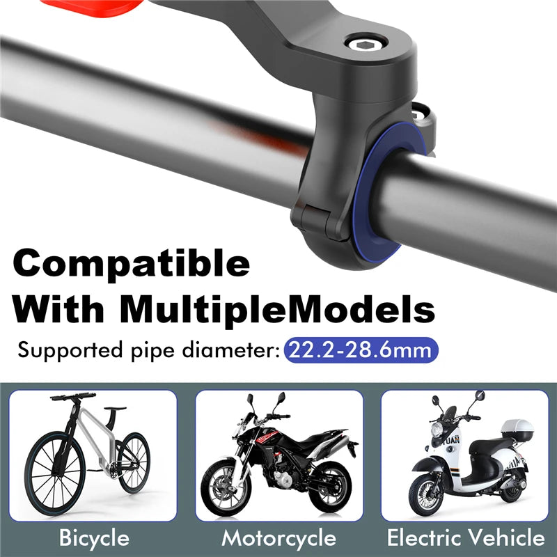 Motorcycle Bicycle Phone Holder Absorber Cellphone Stand Adjustable Bike Support MTB Handlebar Lock Anti-shake Damper Accessorie
