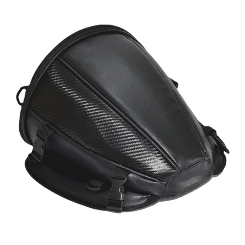 Motorcycle Rear Seat Bag — Black