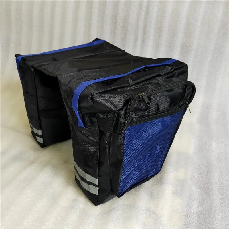 Bicycle Bag, Rear Luggage Rack, Double-Sided Design, Durable Rear Seat Bag and Large-Capacity, Waterproof Bicycle Accessory Bag