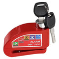 Scooter Motorcycle Bicycle Alarm Lock Wheel Disc Brake Waterproof Anti-Theft Aluminum Alloy Safety Brake Lock Moto Aaccessories