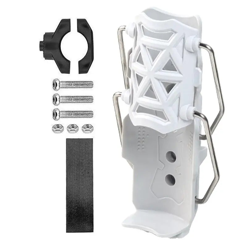 Universal Bicycle & Motorcycle Water Bottle Cage With Protective Cushioning Adjustable Concealed Cup Holder Beverage Holder【SMQ】