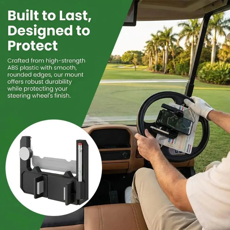 Golf Cart Steering Wheel Phone Stand Golf Cart Accessories for Steering Wheel Flip Phone Stand Golf Cart Accessories