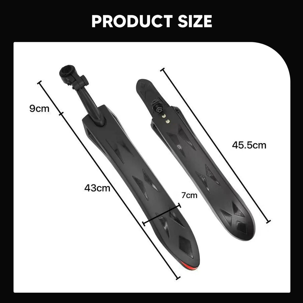 Bike Mudguard PP Portable Fender Set Complete Bicycle Mud Flaps Protection for Mountain Bike 26 27.5 Inch