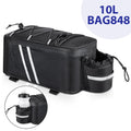 10L Reflective Rear Rack Bag — Black