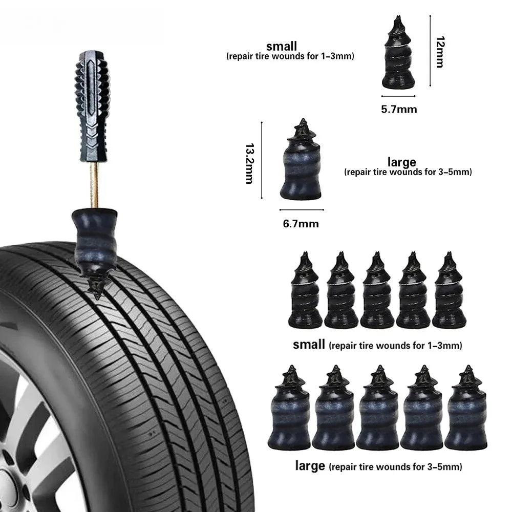 Tubeless Tire Repair Kit – 31, 33 or 53 Pieces