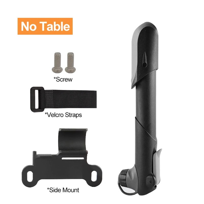 Mini Portable Bicycle Pump Air Pressure Gauge Mountain Bike Pump Outdoor AV/FV Valve MTB Bike Air Inflator