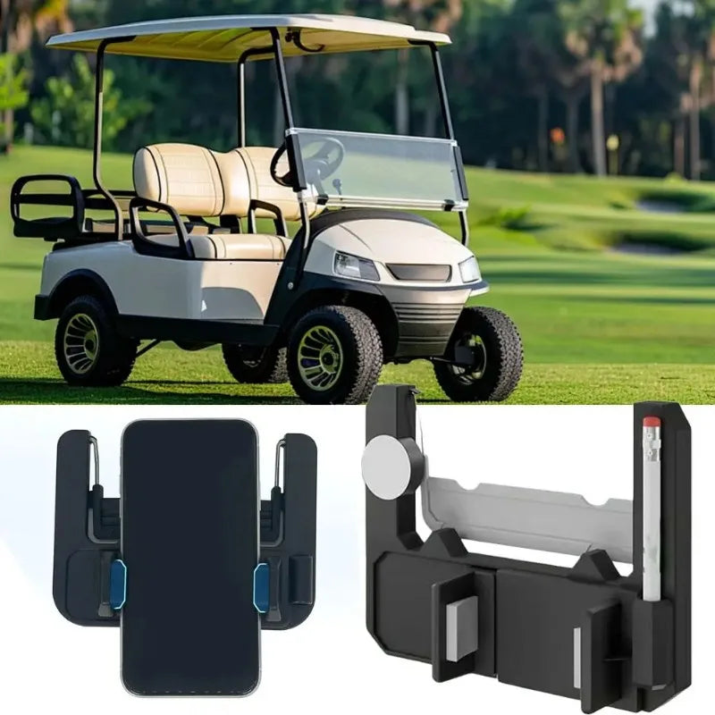 Golf Cart Steering Wheel Phone Stand Golf Cart Accessories for Steering Wheel Flip Phone Stand Golf Cart Accessories