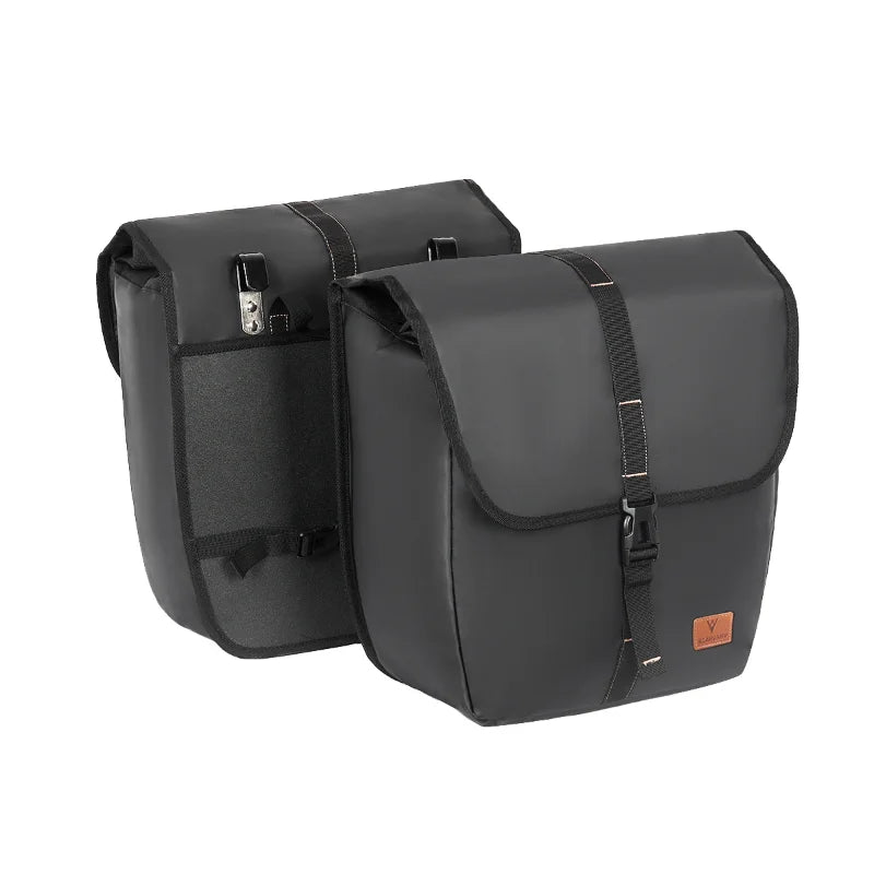 Bicycle Rear Rack Pannier Bag Large Capacity Waterproof Mountain Bike Rear Seat Trunk Bag Cycling Storage Gear