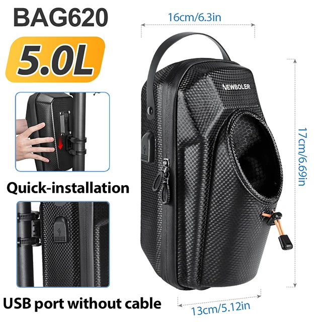 Quick-Release 5L Scooter Bag with USB Port