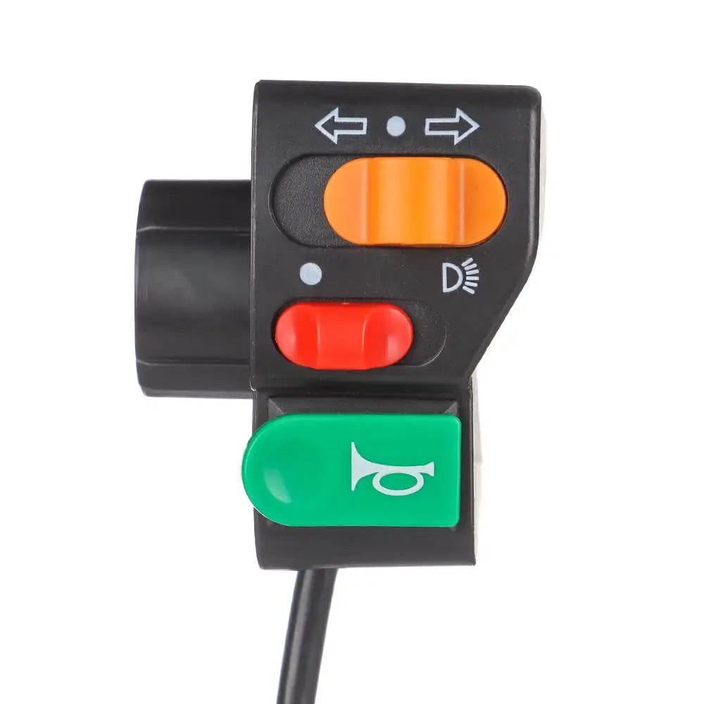 Electric Bicycle Accessories Light Horn Cornering Lamp 3 In 1 On-Off Button Apply Left Handle E-bike Switch Scooter Parts Tool