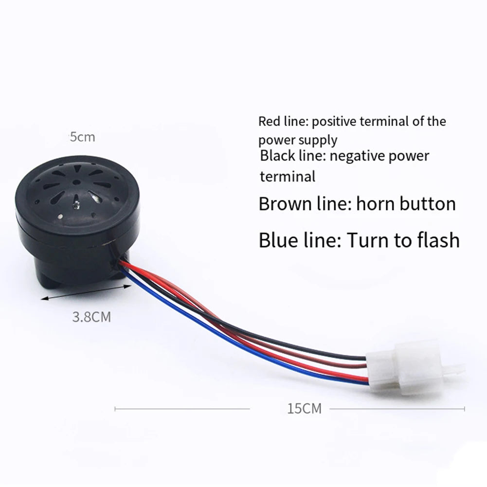 Note Package Content Electric Bike Accessories Plastic E Bike Instrument Horn Electric Bike Accessories Lamp Horn
