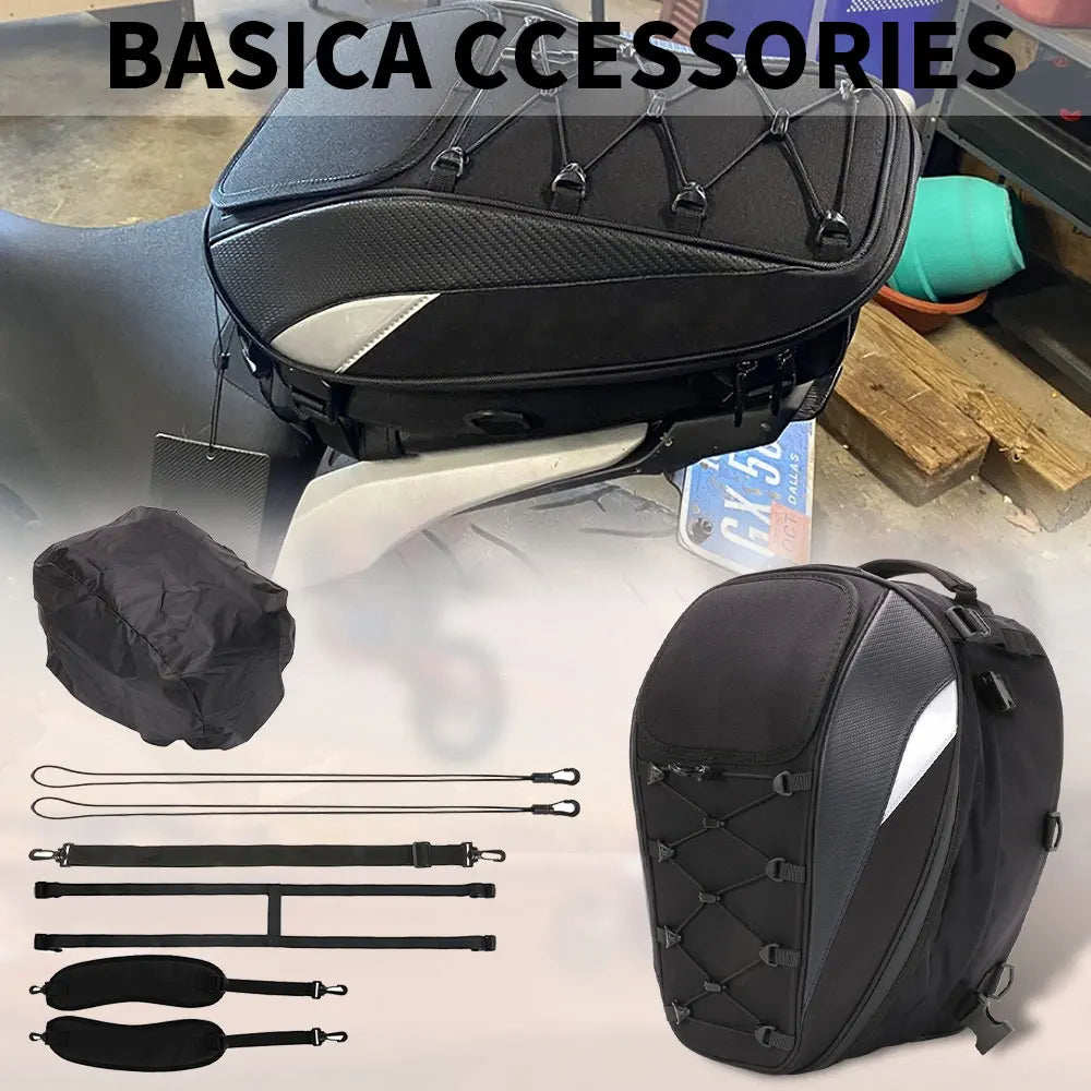 Waterproof Motorcycle Tail Bag & Backpack