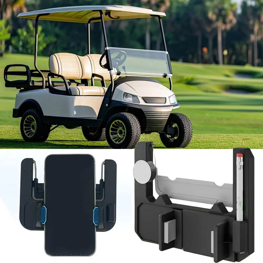 Flip Up Golf Cart Phone Holder Steering Wheel Cell Phone Mount Fit Club Car EZGO Yamaha Golf Cart Accessories