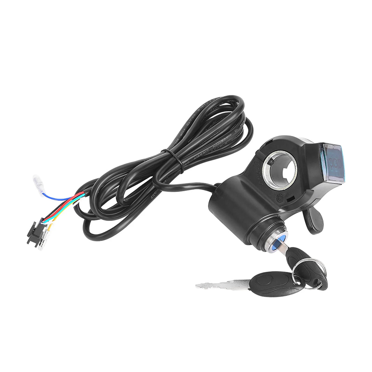 Electric Bike Thumb Throttle LCD Display Digital Battery Voltage Power Switch for Electric Vehicle