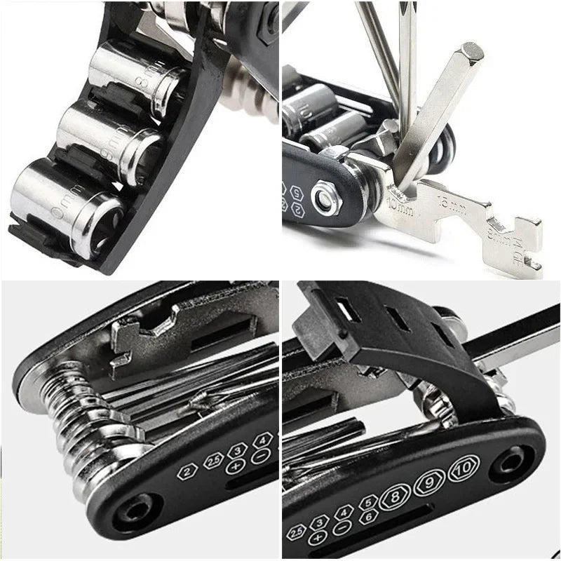 Portable Bicycle Repair Kit — Black