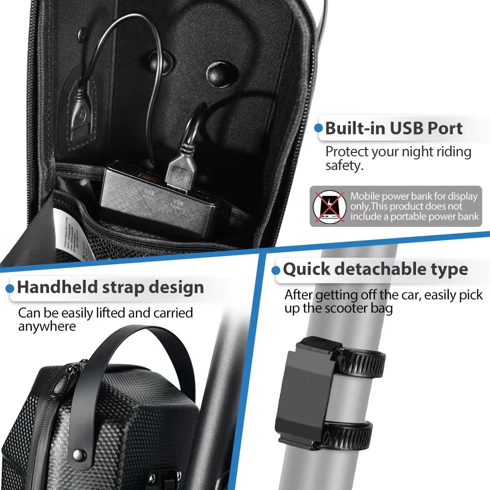 NEWBOLER 3L/5L Scooter Bag with USB Port